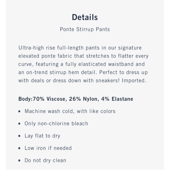 Abercrombie & Fitch Stirrup Leggings - Black - Picture 2 of 2